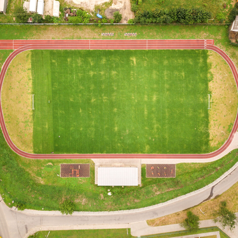 sporta laukums no augšas
